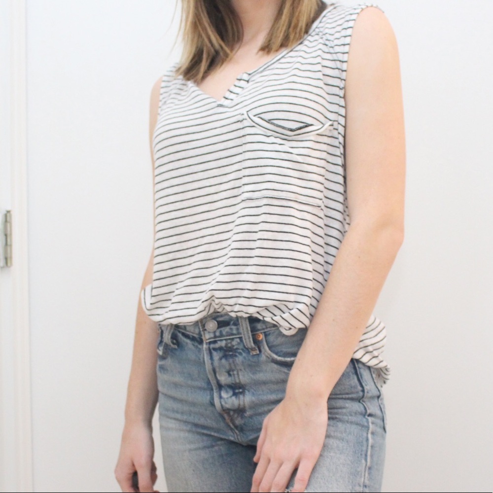 Free people Striped tank top